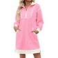 ⏰Last Day Sale 50% Off💃Women's Casual Half-Zip Sweatshirt Dress
