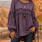⏰Last Day Sale 50% Off💃 Women's Loose Fit Fringe Trim Top
