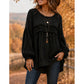 ⏰Last Day Sale 50% Off💃 Women's Loose Fit Fringe Trim Top
