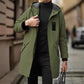 ⌛Limited-Time Offer🛍️Men's Mid-Length Hooded Windbreaker Trench