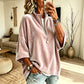 🌸 Women's 3/4 Sleeve Half-Zip Velvet Top