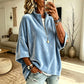 🌸 Women's 3/4 Sleeve Half-Zip Velvet Top