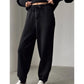 🤎 Women's Casual Sporty 2-Piece Set - Half-Zipper Lapel Top & Matching Jogger