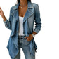 💙 LIMITED-TIME 50% OFF! ✨Women's Open Front Denim Trench Jacket