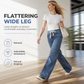 👖 LIMITED-TIME 50% OFF! ✨Women's Casual Loose Fit Wide Leg Denim Jeans
