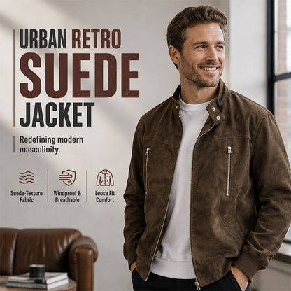 Men's Retro Stand Collar Bomber Jacket