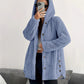 ⏳ Limited Time 60% Off!❄️Women's Loose-Fit Hooded Plush Jacket