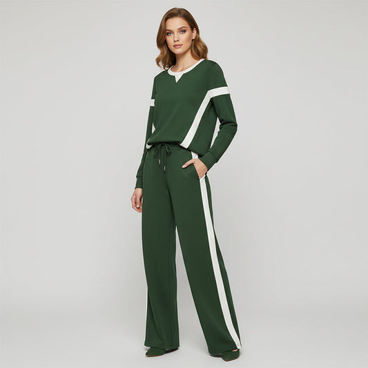 ✨ Women’s Casual Relaxed Fit Top & Pants 2-Piece Set