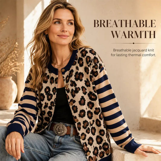 ⌛Limited-Time Offer🐆 Women's Leopard Print Cardigan
