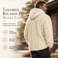 ✨Men's Winter Fleece Lined Hoodie Jacquard Pattern Long Sleeve Pullover Sweatshirt for Casual Outdoor Wear