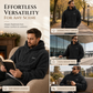 ✨Men's Winter Fleece Lined Hoodie Jacquard Pattern Long Sleeve Pullover Sweatshirt for Casual Outdoor Wear