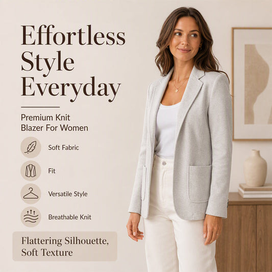 🧥✨ Women's Casual Open Front Blazer
