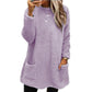 🍂 ☁️Women's Warm Crew Neck Long Sleeve Top