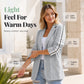 ✨ Polished Knit Comfort | Women's Cable-Knit Blazer with Side Stripe