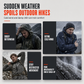 Men's Outdoor Windbreaker with Detachable Hood