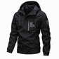 Men's Outdoor Windbreaker with Detachable Hood