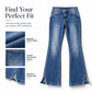 Women's High Waisted Retro Flare Denim Jeans