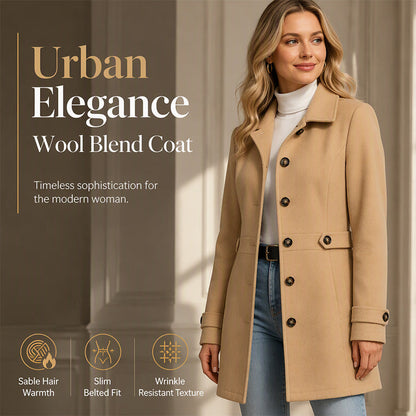 Hot Sale 50% OFF💖Women's Elegant Single Breasted Slim Coat