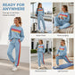 🌈 One Set, Effortless Retro Style | Women's Rainbow Appliqué 2-Piece Set ⚡ Free Shipping