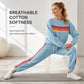 🌈 One Set, Effortless Retro Style | Women's Rainbow Appliqué 2-Piece Set ⚡ Free Shipping