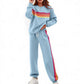 🌈 One Set, Effortless Retro Style | Women's Rainbow Appliqué 2-Piece Set ⚡ Free Shipping