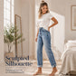 👖 Women's Casual Straight Leg Distressed Jeans