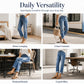 👖 Women's Casual Straight Leg Distressed Jeans