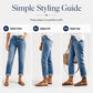 👖 Women's Casual Straight Leg Distressed Jeans