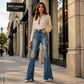 👖 💎 Women’s High-Waisted Distressed Flare Jeans