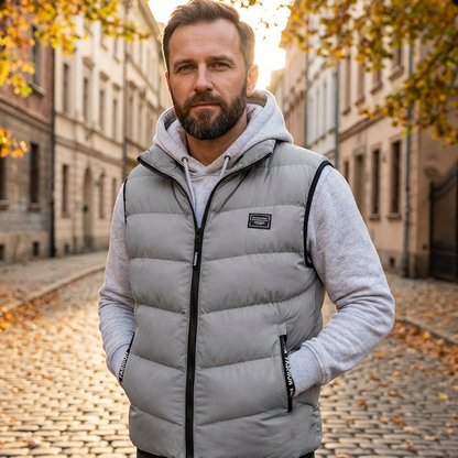 🧥 🔥Men's Padded Stand Collar Vest