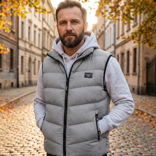 🧥 🔥Men's Padded Stand Collar Vest