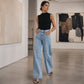 👖 ✨Women's High Elastic Wide-Leg Denim Jeans