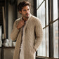 🧶 ✨ Men's Mid-Long Cable Knit Cardigan
