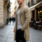 🧶 ✨ Men's Mid-Long Cable Knit Cardigan