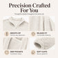 🧸 ☁️ Women's Half-Zip Plush Sweatshirt with Pockets
