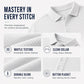 🧶 👔 Men's Waffle Knit Long Sleeve Collared Top