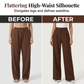 👖 🤎 Women's High-Waist Pleated Wide-Leg Trousers