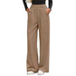 👖 🤎 Women's High-Waist Pleated Wide-Leg Trousers