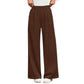 👖 🤎 Women's High-Waist Pleated Wide-Leg Trousers