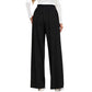 👖 🤎 Women's High-Waist Pleated Wide-Leg Trousers