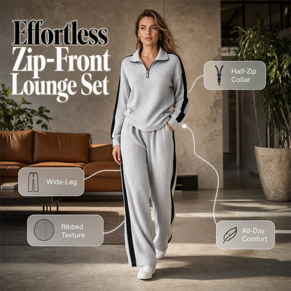 🧶 ✨Women’s Casual Sweatshirt and Wide-Leg Pants
