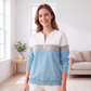 👚✨Women's Color-Block Half-Zip Sweatshirt