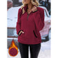 🧸 ☁️Women's Half-Zip Warm Plush Sweatshirt