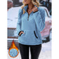 🧸 ☁️Women's Half-Zip Warm Plush Sweatshirt