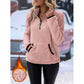 🧸 ☁️Women's Half-Zip Warm Plush Sweatshirt