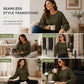 🧶✨ Women's Loose Batwing Sleeve Knit Sweater
