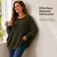 🧶✨ Women's Loose Batwing Sleeve Knit Sweater
