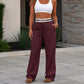 ✨👖Women's High-Waist Wide-Leg Sweatpants