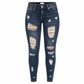 👖 Women's High Waisted Ripped Skinny Jeans Distressed Stretch Denim Pants