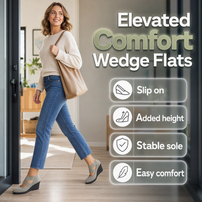 👣 ✨ Women's Wedge Flats Slip On Comfort Shoes